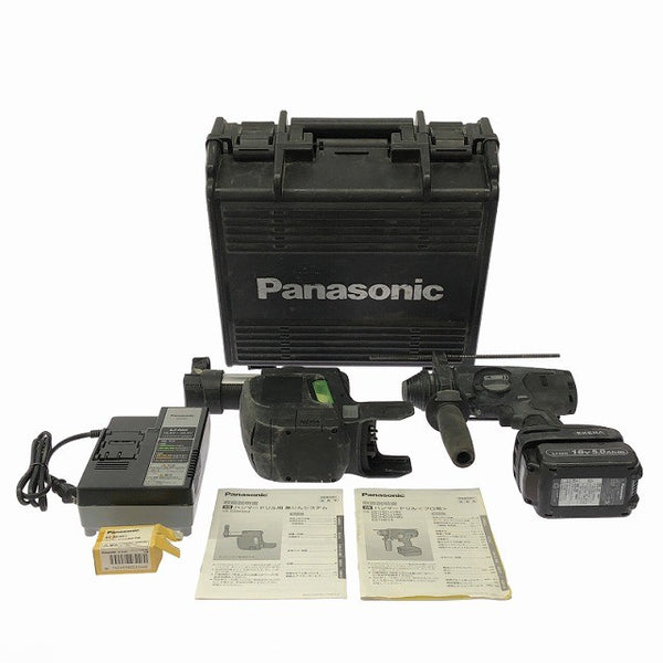 ☆比較的綺麗☆Panasonic パナソニック 14.4V/18V 充電ハンマードリル EZ1HD1J18V-B バッテリー(18V 5.0Ah) 充電器付き129402 - 3