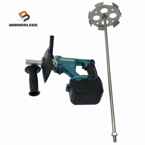 ☆中古品☆makita マキタ 18V 充電式カクハン機 UT130D 本体＋シャフト＋パドル付 コードレス かくはん機 撹拌機 攪拌機 ミキサー135280