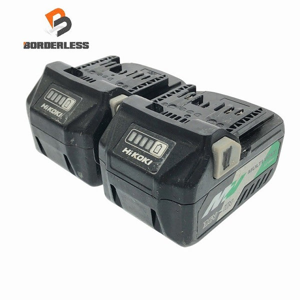 ☆中古品2点セット☆HiKOKI ハイコーキ 36V 2.5Ah 純正 マルチボルトバッテリー BSL36A18 リチウムイオンバッテリー 蓄電池137125 - 1
