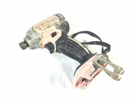 ☆中古品☆ makita マキタ 14.4V 充電式インパクトドライバー TD136D ピンク 本体+バッテリー1個(3.0Ah) - 0