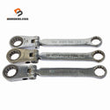 ☆中古品3本セット☆KTC 京都機械工具 首振りラチェットめがねレンチ MRF-14 14mm フレックス ラチェットメガネレンチ ハンドツール131416 - 1