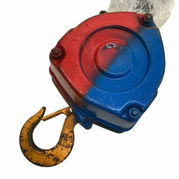 ☆中古品2個セット☆KITO キトー チェーンブロック M3形 CB010 荷重1.0ton/1ton 揚程2.5m 手動式 チェンブロック 吊り具 荷揚げ機135684 - 2