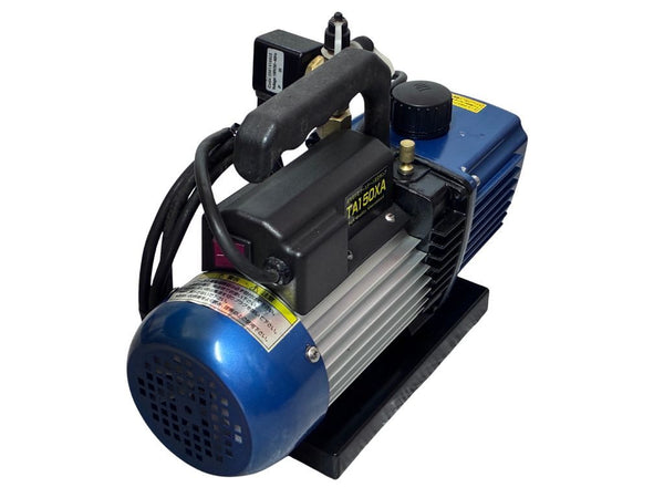 ☆中古品☆TASCO タスコ 100V オイル逆流防止弁付 高性能ツーステージ 真空ポンプ TA150XA 4ポールモーター コード式126861 - 5