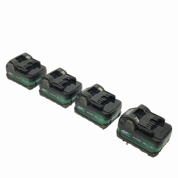 ☆中古品 4点セット☆HiKOKI ハイコーキ 36V 2.5Ah 純正 マルチボルトリチウムイオンバッテリー BSL36B18X 電池 蓄電池120848 - 5