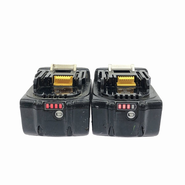 ☆中古品2個セット☆makita マキタ 18V 6.0Ah 純正 リチウムイオンバッテリー BL1860B 残量表示付 リチウムイオン電池 - 6