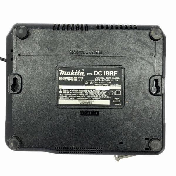 ☆中古品☆makita マキタ 14.4V/18V 純正 急速充電器 DC18RF リチウムイオンバッテリー用 リチウムイオン電池用135216 - 7