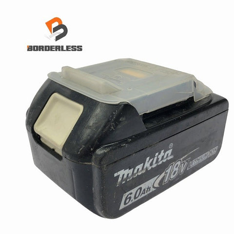 ☆中古品☆makita マキタ 18V 6.0Ah 純正 リチウムイオンバッテリー BL1860B 残量表示付 リチウムイオン電池 蓄電池 充電池116776