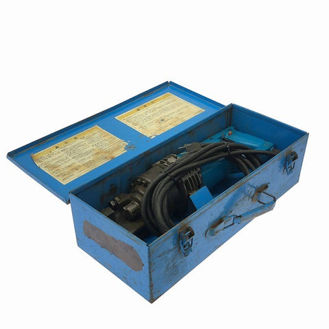 ☆中古品☆OGURA オグラ 100V 電動油圧式鉄筋カッター HBC-16DI 本体+パーツ+ケース コード式 鉄筋切断機 バーカッター126089 - 0
