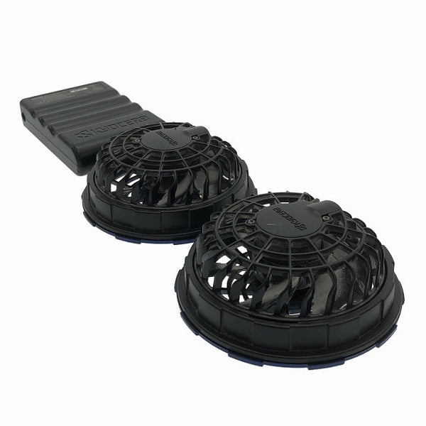 ☆中古品☆BURTLE バートル 12V エアークラフト専用バッテリー AC230 黒 ファンユニット付 空調作業服用 京セラ118037 - 5