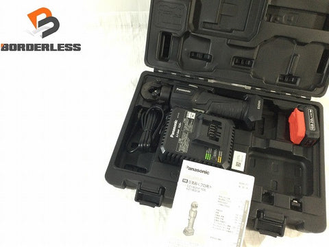 ☆未使用品☆Panasonic パナソニック 10.8V 充電圧着機 EZ1W31F10S-B バッテリー(10.8V 2.0Ah) 充電器 ケース付き116914