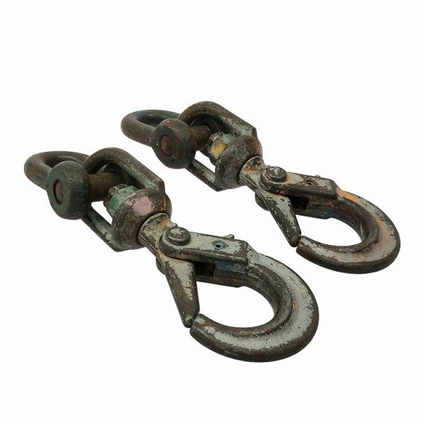 ☆中古品2個セット☆KITO キトー スイベルフック HK013A シャックル付 荷重1.25ton アイタイプ 吊りフック 吊り具 スリングフック131165 - 5