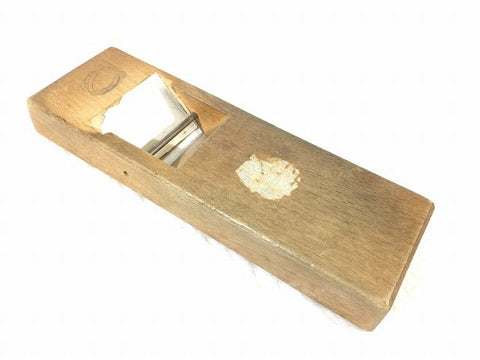 ☆中古品☆河怡 替刃式 鉋 寸八 身幅70mm 替刃付き 平鉋 かんな カンナ 大工道具 手工具 木材加工 切削 - 0