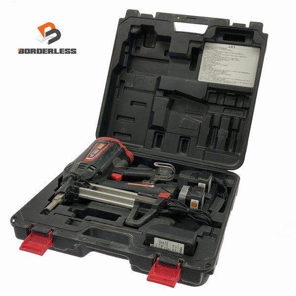 ☆中古品☆ MAX マックス 6V 充電式ガスネイラ GS-725C 本体+バッテリー2個(1.5Ah)充電器+パーツ+ケース133177 - 1