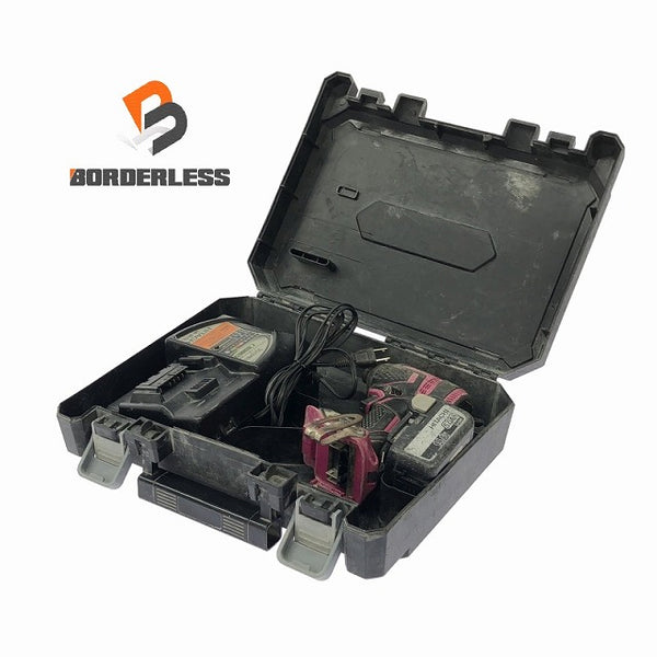 ☆中古品☆ HITACHI 日立 14.4V 充電式インパクトドライバ WH14DDL バッテリー1個(14.4V 5.0Ah)充電器+ケース113129 - 1