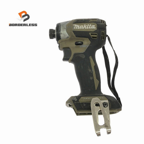☆中古品☆makita マキタ 18V 充電式インパクトドライバー TD173D オリーブ 本体のみ コードレス バッテリー式 電動工具128233