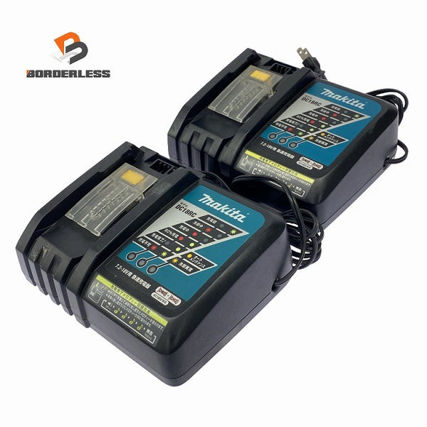 ☆比較的綺麗2個セット☆makita マキタ 7.2V～18V用 純正 急速充電器 DC18RC リチウムイオンバッテリー用 リチウムイオン電池用131310 - 1
