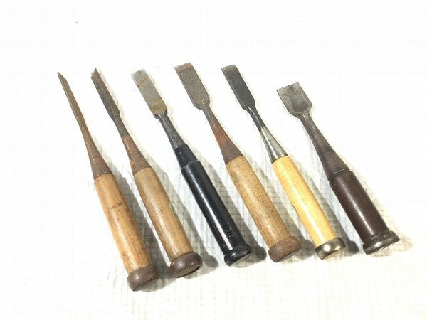 ☆中古品☆のみ ノミ たたき鑿 合計6点セット ハンドツール 大工道具130741 - 2
