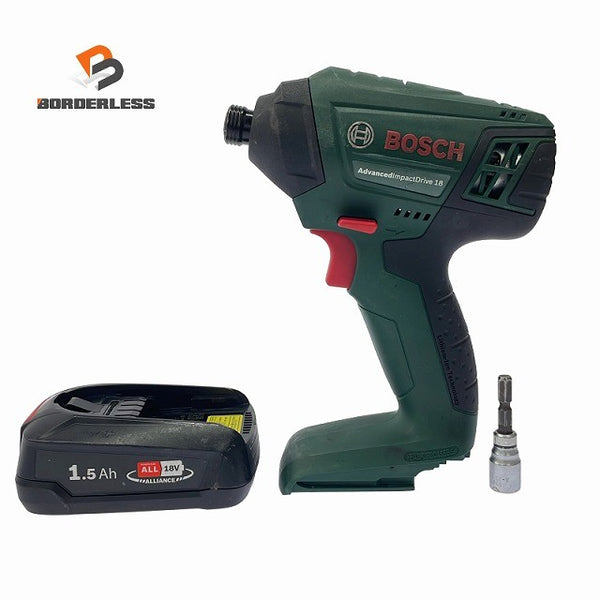 ☆中古品☆BOSCH ボッシュ 18V コードレスインパクトドライバー Advanced Impactdrive 18 バッテリ1個(1.5Ah)付 充電式132297 - 1