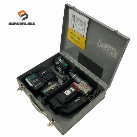 ☆中古品☆TONE トネ 36V コードレスシャーレンチ CSM220 マルチボルトバッテリー2個(BSL36B18)充電器 ケース付 充電式シャーレンチ128325