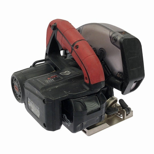 ☆中古品☆MAX マックス 18V 165mm 防じん兼用 充電式丸のこ PJ-CS61CDP バッテリ1個(5.0Ah) 充電器付 コードレス マルノコ118345 - 5