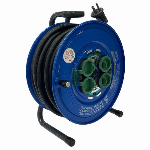☆中古品☆HATAYA ハタヤ サンデーレインボーリール SG-30K 100V 30m 屋外用 電工ドラム コードリール ドラムリール129567 - 0