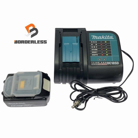 ☆美品セット☆makita マキタ 18V 6.0Ah 純正 リチウムイオンバッテリー BL1860B 7.2V～18V用 充電器 DC18SD リチウムイオン電池 116639