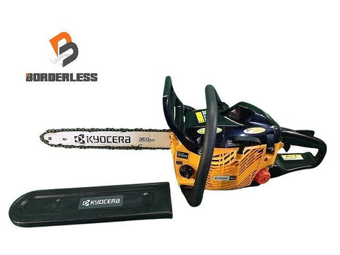 ☆中古品☆KYOCERA 京セラ エンジンチェンソー ESK-3435 ガイドバー350mm 家庭向け エンジン式 チェーンソー 伐採114126