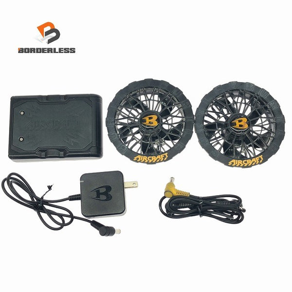 ☆中古品セット☆BURTLE バートル 30V エアークラフト専用バッテリー AC10 ファンユニット AC10-1 黒 2026年モデル 空調作業服用138106 - 1