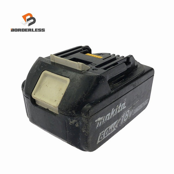 ☆中古品☆makita マキタ 18V 6.0Ah 純正 リチウムイオンバッテリー BL1860B 残量表示付 急速充電対応 蓄電池 充電池 雪マーク131569 - 1