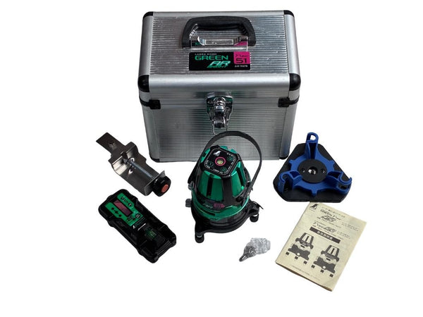 ☆比較的綺麗☆ SHINWA シンワ測定 グリーンレーザー墨出し器 LASER ROBO Neo51 BRIGHT 78279 受光機 71501 付属品 ケース134747 - 2