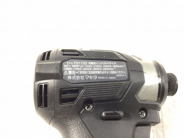 ☆未使用品☆makita マキタ 18V 充電式インパクトドライバー TD173DZB 黒/ブラック 本体のみ コードレス バッテリー式133596 - 8