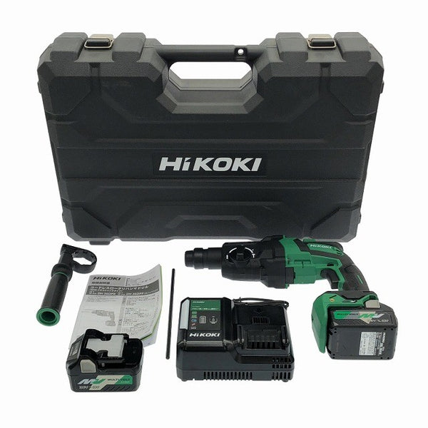 ☆未使用品☆ HIKOKI ハイコーキ 28mm 36V コードレスロータリハンマドリル DH36DPE(2XP) バッテリ2個 充電器 ケース付 116569 - 3