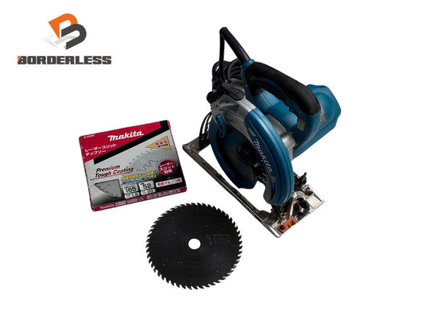☆比較的綺麗☆makita マキタ 100V 165mmマルノコ 5637BA コード式  50/60Hz アルミベース 替え刃付134746 - 1