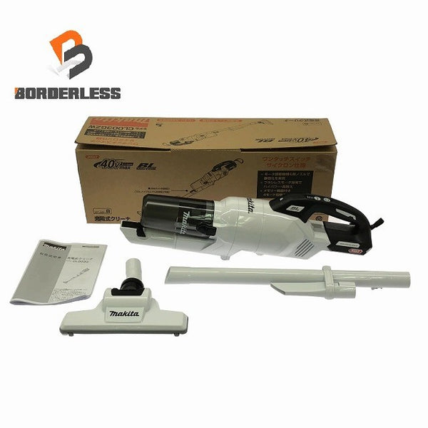 ☆未使用品☆makita マキタ 40Vmax 充電式クリーナー CL003GZW 白 本体のみ サイクロン一体式 コードレス ハンディ 掃除機138601 - 1