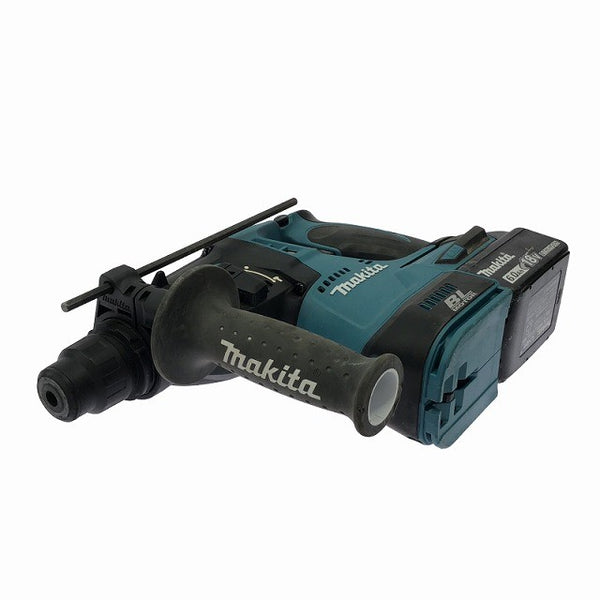 ☆中古品☆makita マキタ 18V 充電式ハンマドリル HR244DRGX 青 バッテリ2個(6.0Ah) 充電器 ケース付 コードレス ハンマードリル130990 - 4