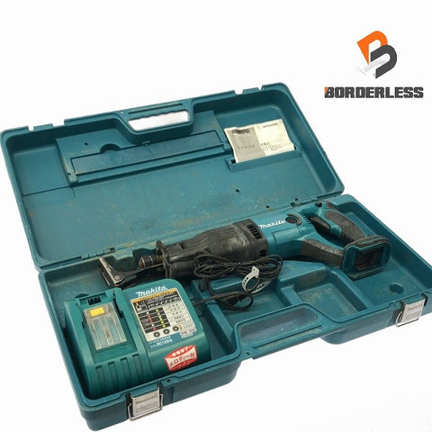 ☆中古品☆makita マキタ 14.4V 充電式レシプロソー JR141D 充電器 ケース付 コードレス セーバソー セーバーソー - 0