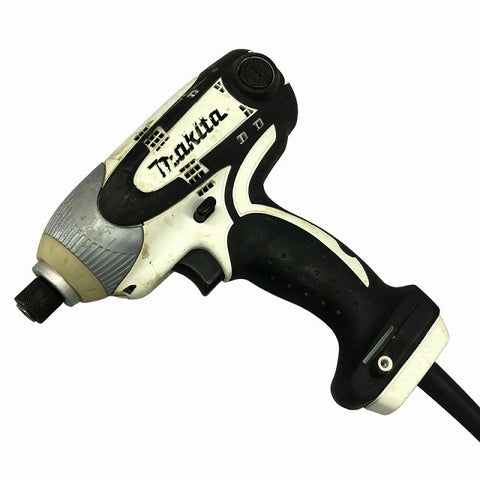 ☆中古品☆makita マキタ 100V インパクトドライバー モデル 6955 白/ホワイト 本体のみ コード式 電動工具127147 - 0