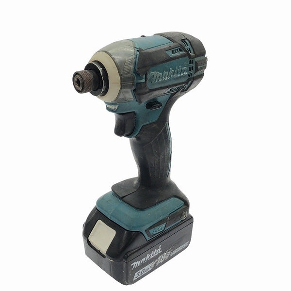 ☆中古品☆makita マキタ 18V 充電式インパクトドライバー TD149DRFX 青/ブルー バッテリー2個(18V 3.0Ah)充電器+ケース111928 - 4