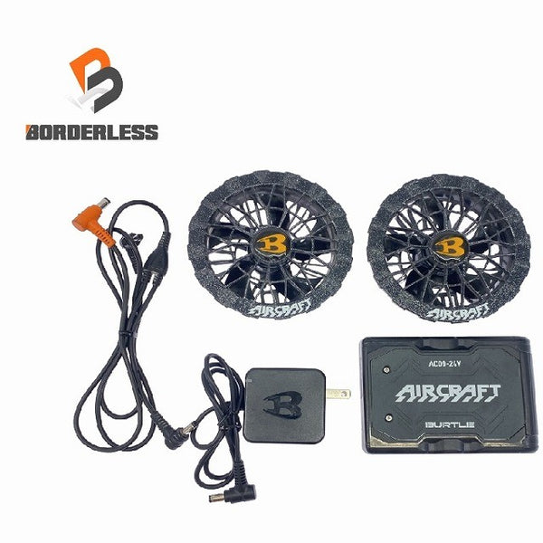 ☆比較的綺麗セット☆BURTLE バートル エアークラフト リチウムイオンバッテリー AC09 ファンユニット AC09-1 暑さ対策114566 - 1