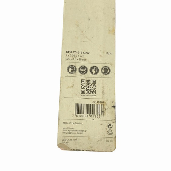 ☆未使用品21枚☆HILTI ヒルティ レシプロソー用ブレード 20/8 10-14 SP15(20枚)+SPX 23/9 6-8TPI Universal PREMIUM(1枚)切断 - 9