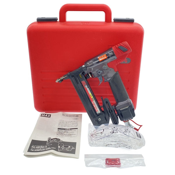 ☆比較的綺麗☆MAX マックス 38mm 高圧 フロアタッカ HA-38F3(D)-G 平打ちアタッチメント 保護メガネ 説明書 ケース付118103 - 3