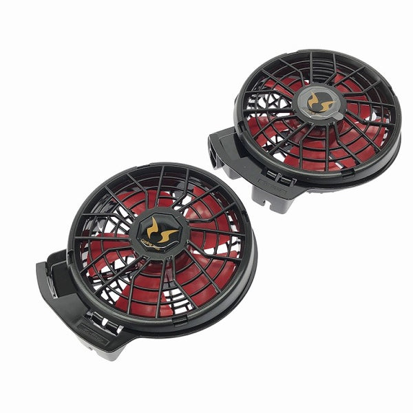 ☆未使用品☆サンエス 空調風神服 ハイパワーファンセット RD9110H 対応機種(RD9190/RD9090) 空調作業服用 ファンユニット114800 - 2