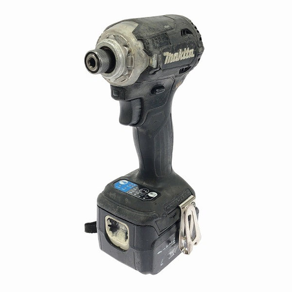 ☆中古品☆makita マキタ 14.4V 充電式インパクトドライバー TD161D 黒/ブラック バッテリ1個(14.4V4.0Ah) 充電器付 コードレス - 2