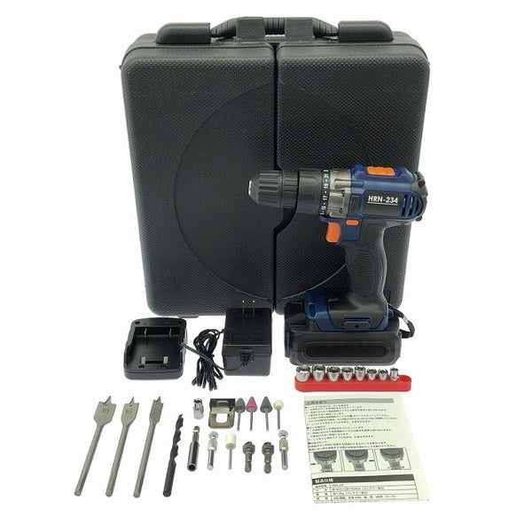 ☆美品☆平野商会 充電式ドリルドライバーセット HRN-234 バッテリ1個 充電器 ケース DIY117676 - 3