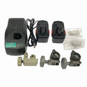 ☆中古品☆REX レッキス 9.6V コードレスフレア RF20N バッテリ2個(2.0Ah)充電器 パーツ ケース付 充電式フレアツール137219 - 9