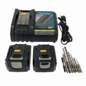 ☆中古品☆makita マキタ 14.4V 充電式ソフトインパクトドライバ TS131D バッテリ2個(14.4V 5.0Ah) 充電器 ケース付 おまけ付♪135533 - 10