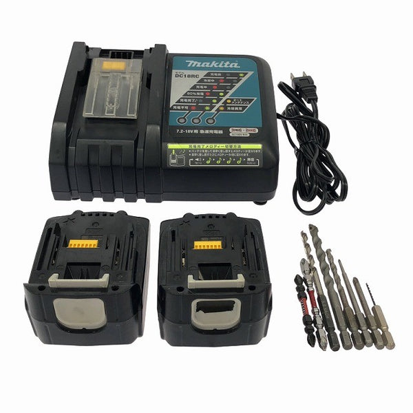 ☆中古品☆makita マキタ 14.4V 充電式ソフトインパクトドライバ TS131D バッテリ2個(14.4V 5.0Ah) 充電器 ケース付 おまけ付♪135533 - 10