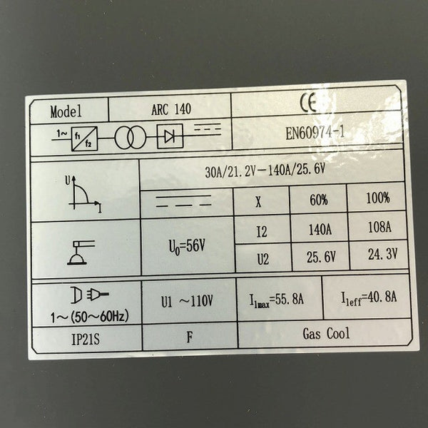 ☆未使用品☆FEIFANKE インバーター溶接機 ARC140 小型 ミニポータブル アーク溶接 日曜大工125575 - 8