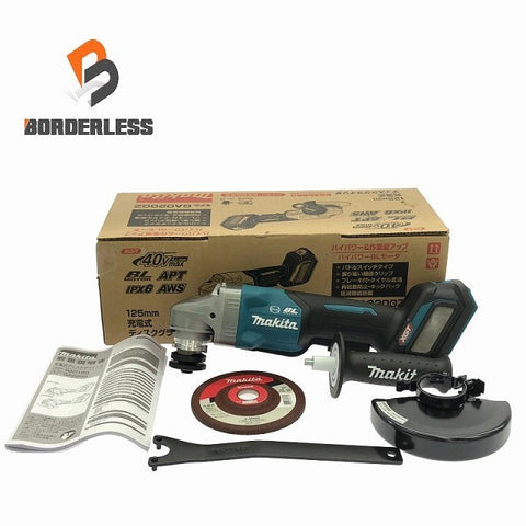 【送料無料☆新品未使用品♪】☆未使用品☆makita マキタ 40Vmax 125mm 充電式ディスクグラインダ GA020GZ 本体のみ 無線連動機能付(ワイヤレスユニット別売)