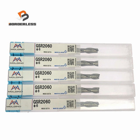 ☆未使用品5本セット☆MOLDINO モルディノ 超硬グラファイト用 エンドミル GSR2060 刃径φ6mm フライス 切削工具 旧三菱日立ツール132317